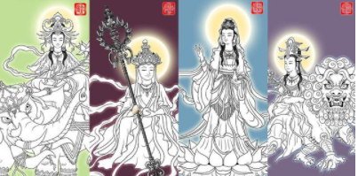 在中国佛教中哪几个菩萨最有名？普贤菩萨是干什么的？