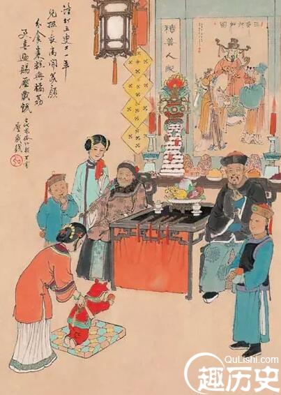 古代春节 中国古代春节传统风俗百趣图
