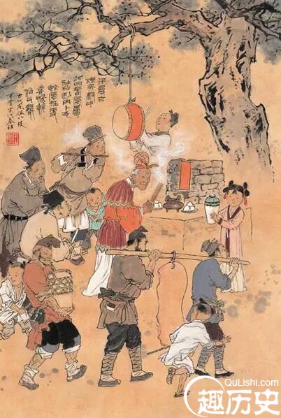 古代春节 中国古代春节传统风俗百趣图
